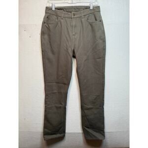 Mountain and Isles Fleece Lined Pants, Olive Green, Size 8 Hiking Outdoors